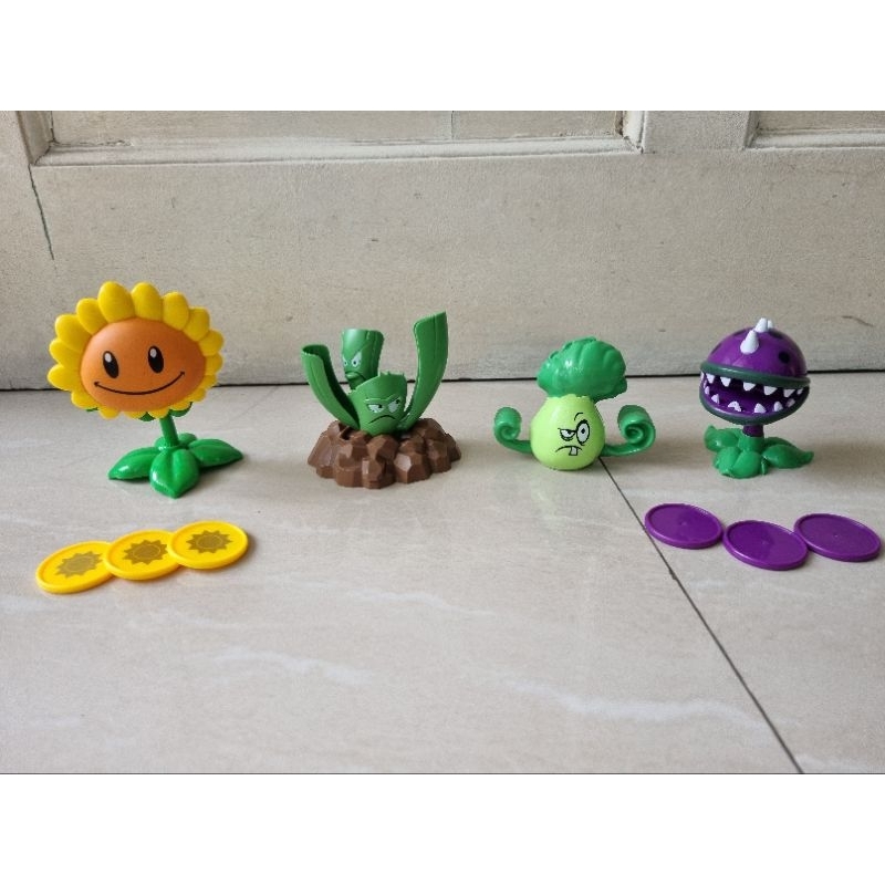 ya mainan anak Plant vs Zombie 2 action figur figurine PVZ Plants versud zombies Chomper Bonk Choy S