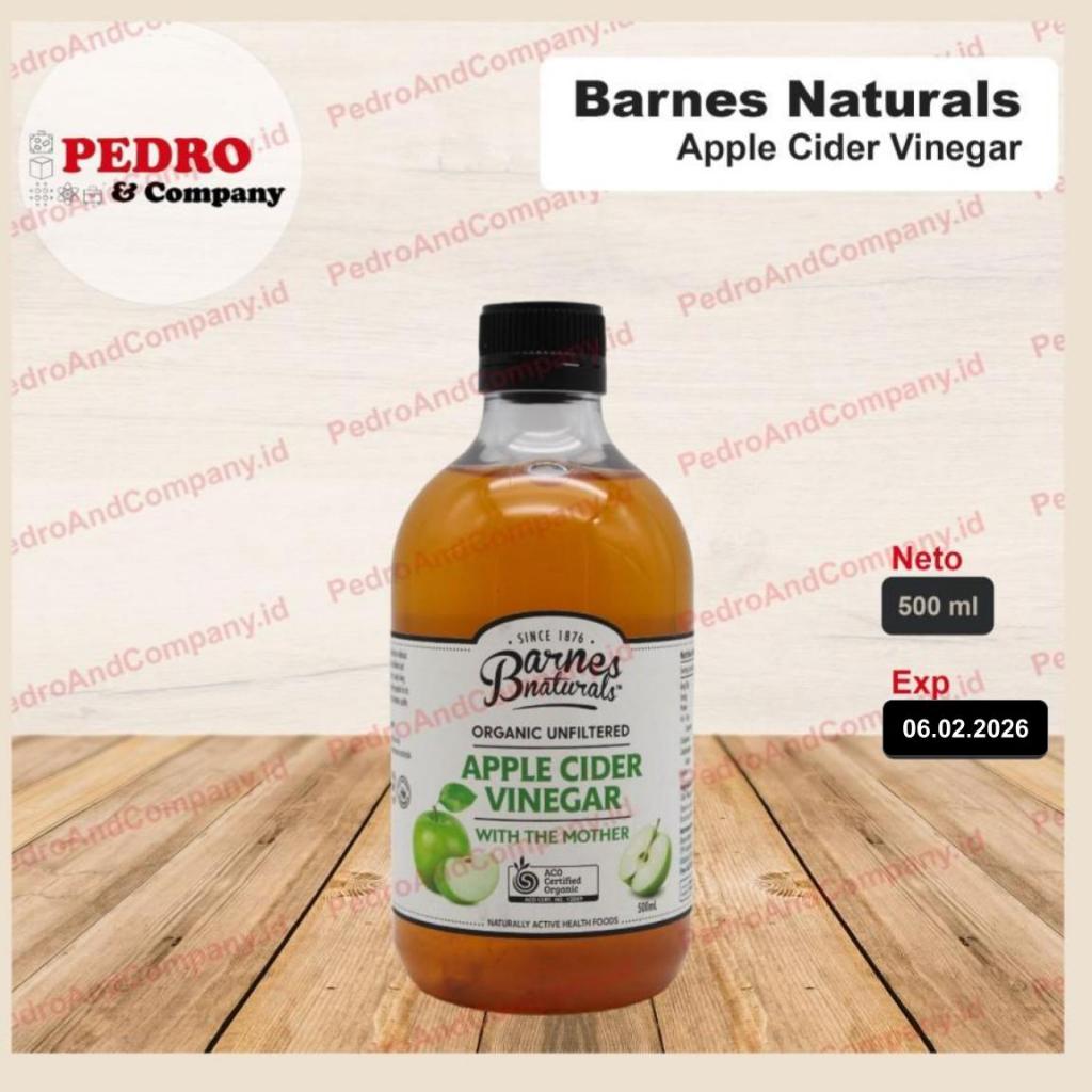 

Barnes naturals Organic Apple Cider Vinegar 500 ml cuka apel unfilter