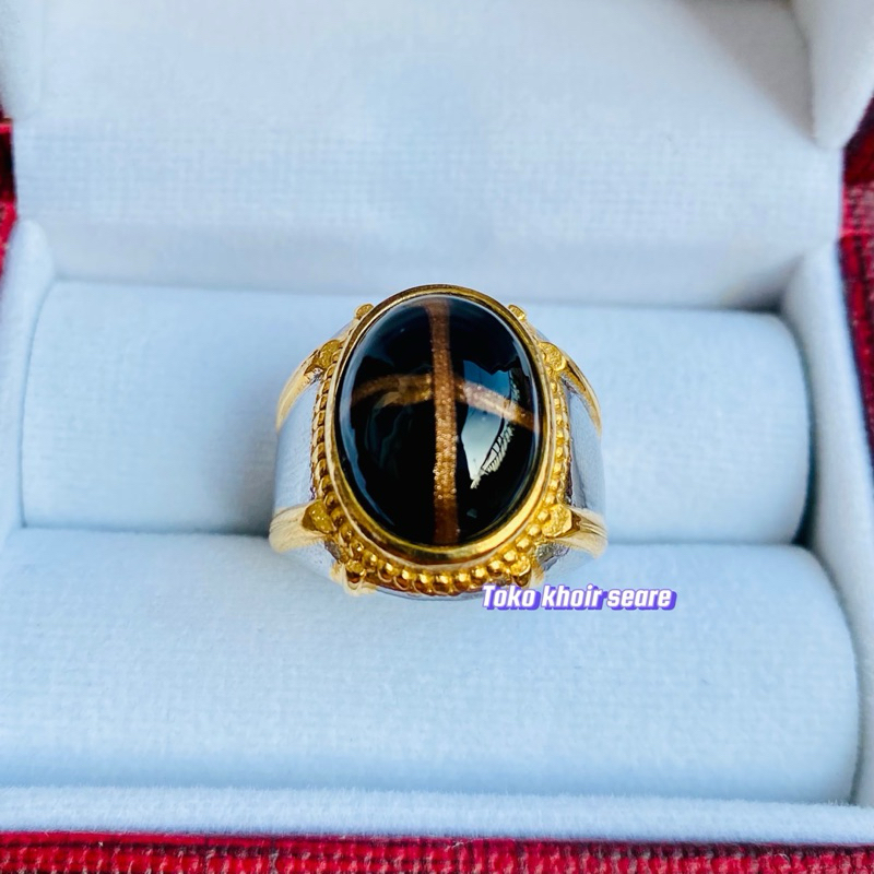 Cincin Batu Tapak Jalak Super mewah Minimalis