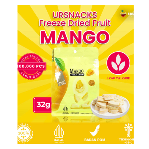 

Ursnack Freeze Dried Mango Keripik Buah Mangga