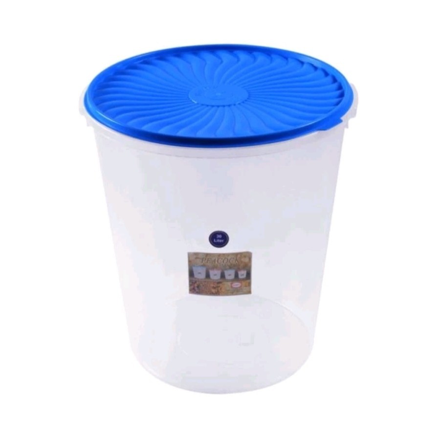 Sealware Toples Kerupuk 30 Liter SHINPO / Toples Krupuk Peacock 30 liter SIP630 SHINPO