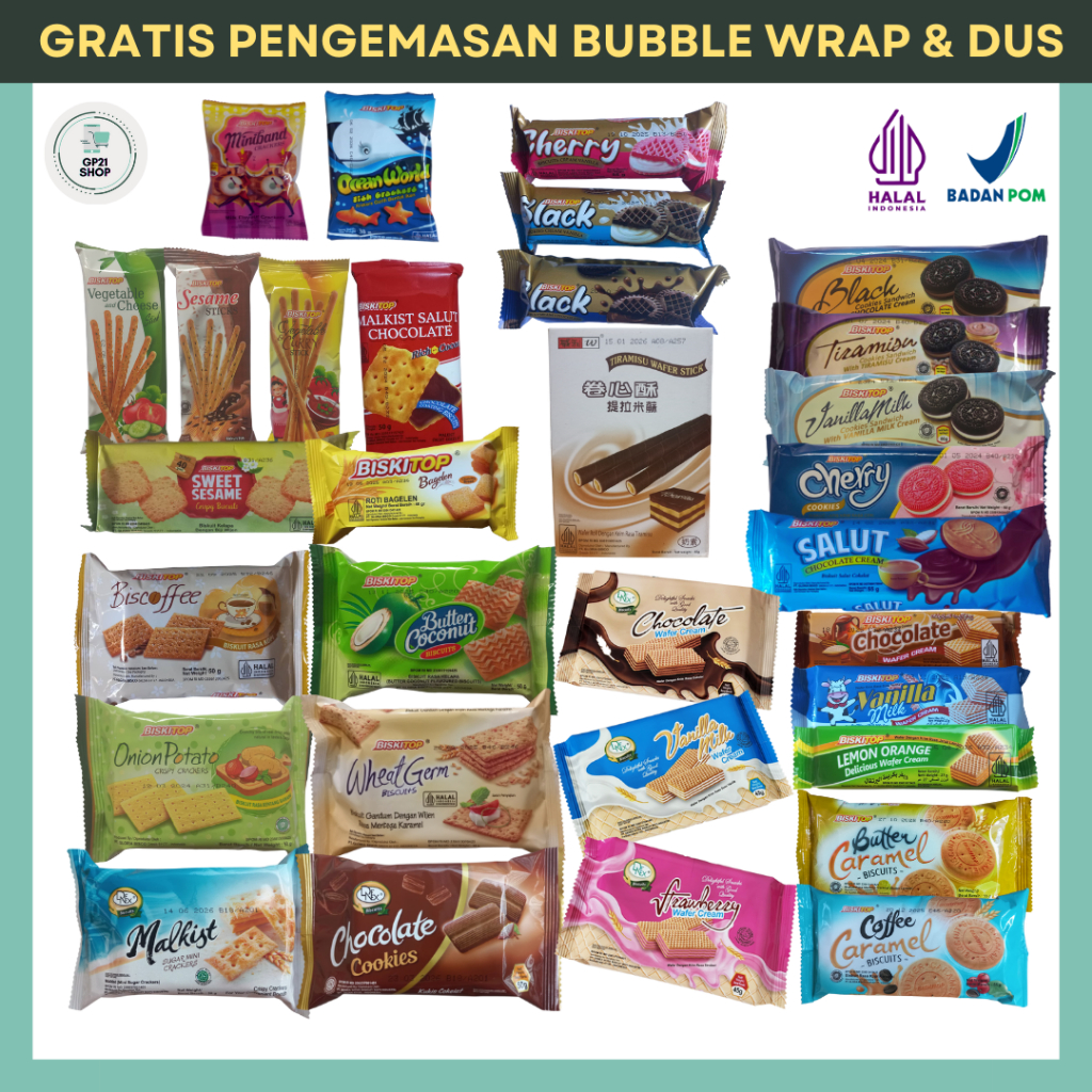 Biskitop dan Denex Aneka Varian Harga 2000-an - Biskuit Snack Cemilan Jajan Murah Enak
