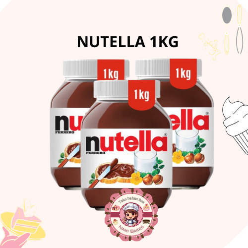

Nutella 1kg Hazelnut Chocolate Cocoa Selai Topping Cokelat