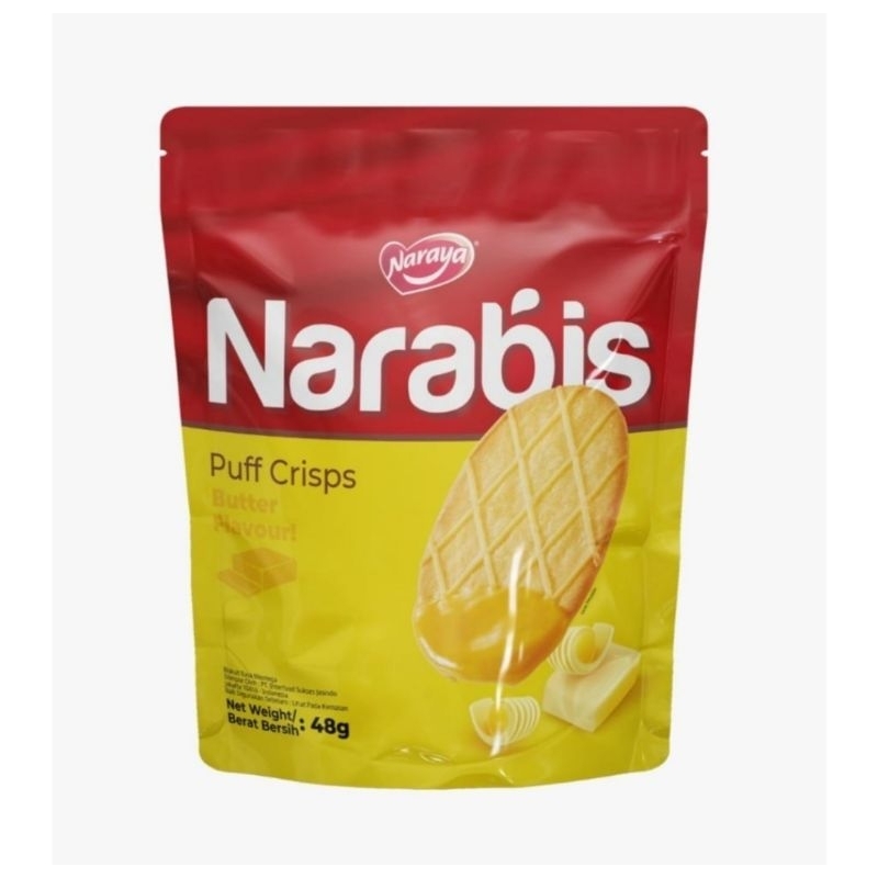 

Naraya narabis puff crisps berat:48g kemasan bag