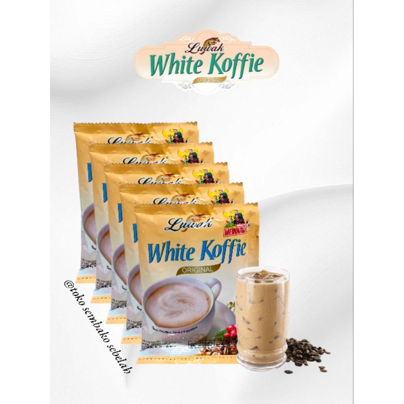 

Luwak White Koffie Kemasan 20gr 1 Renteng Isi 10 Sachet