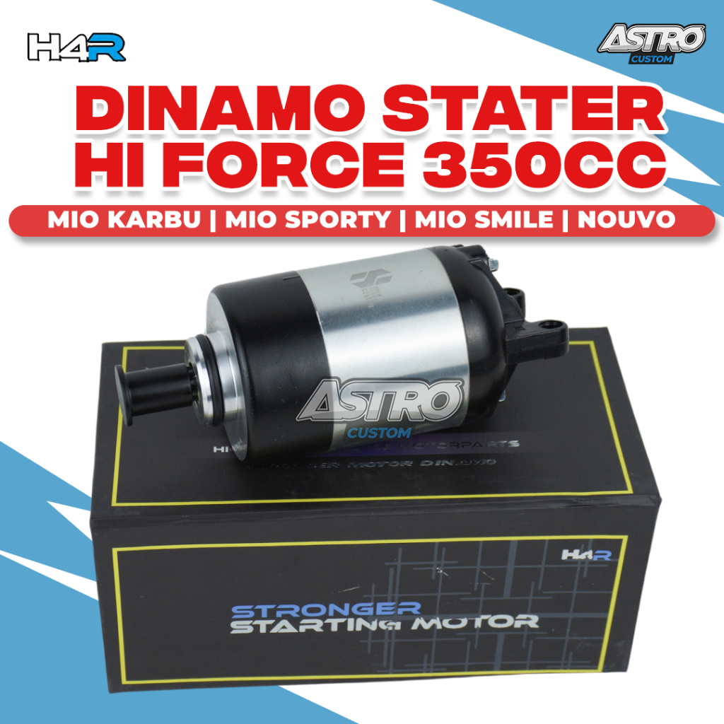 Dinamo Stater H4R Mio Smile Sporty Soul Fino Karbu Nouvo Z Dinamo HI-Fore Bore Up 350cc Astro Racing