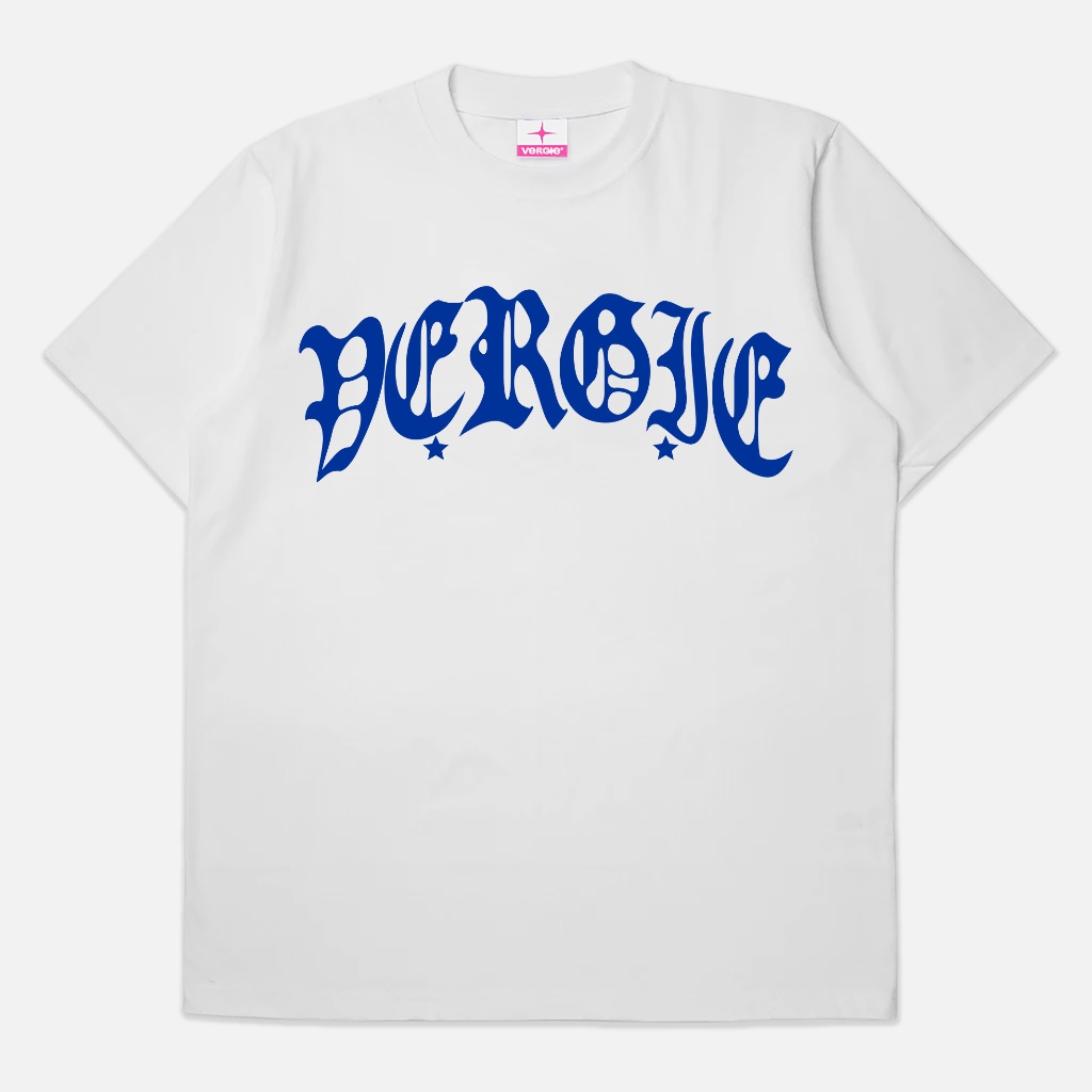VERGIE | BLUISH | White | Tees Reguler