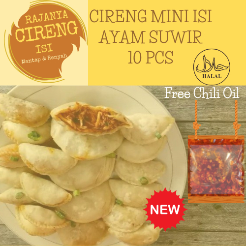 

1 PACK CIRENG MINI ISI AYAM ORIGINAL ISI 10 PCS FREE SAMBAL CHILI OIL