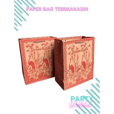 

Paper Bag Motif Terimakasih Isi 12pcs Tas Souvenir Ukuran 20X25cm Tas Kertas Motif Terimakasi