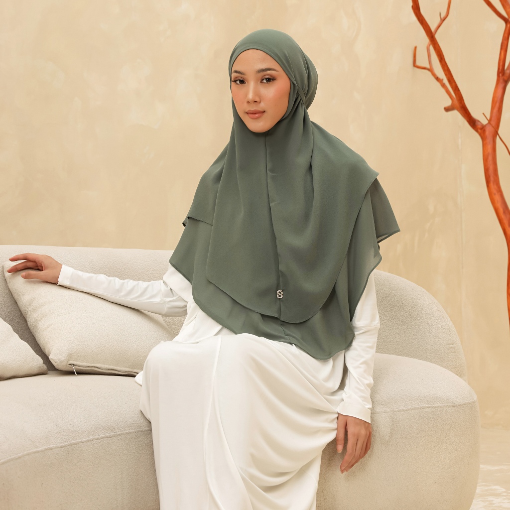 Umama Scarf - Kerudung Polos Jilbab Khimar Hijab Instan Daily Khimar Nada