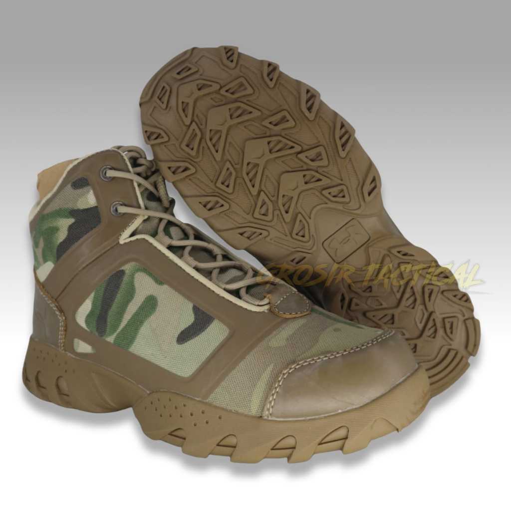 [Sepatu UA 595 MK] Sepatu pria 6 ins sepatu boots pria sepatu naik gunung sepatu outdoor pria pendek