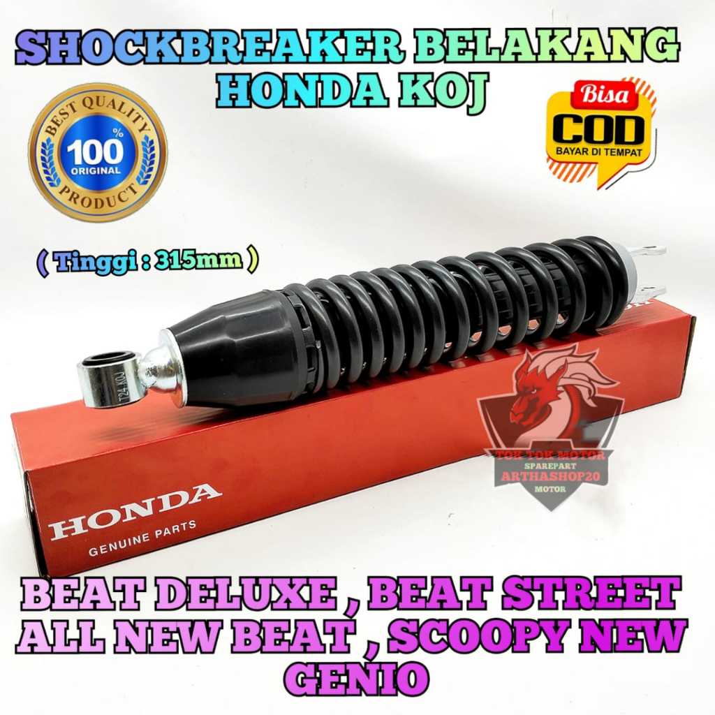 Shockbreaker Belakang KOJ Asli Original Motor Honda Beat Deluxe , Beat Street , All New Beat , Scoop