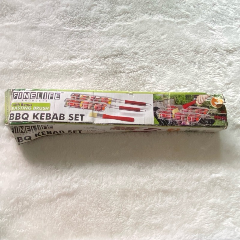 [ preloved ] alat panggang bbq barbeque kebab set stick