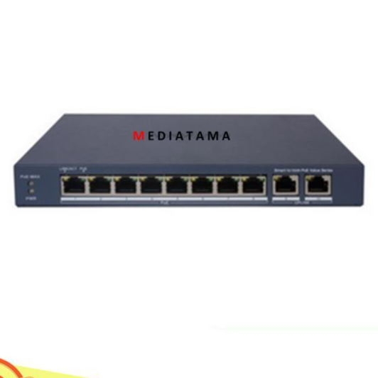 SWITCH POE 8 Port 2Uplink 8+2PORTS 10/100MBPS SWITCH HUB POE 4Port 2 Port Uplink Gigabyte