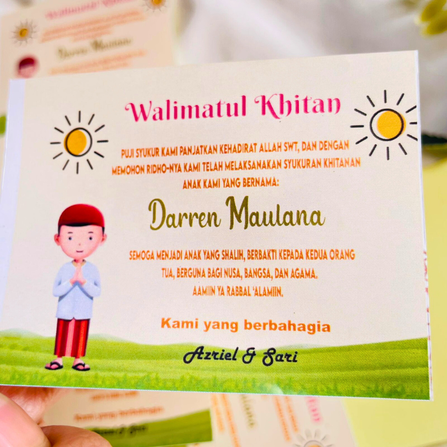 STIKER SYUKURAN KHITANAN / STIKER KHITANAN NASI BOX / STIKER TASYAKUR KHITANAN / STIKER KHITAN
