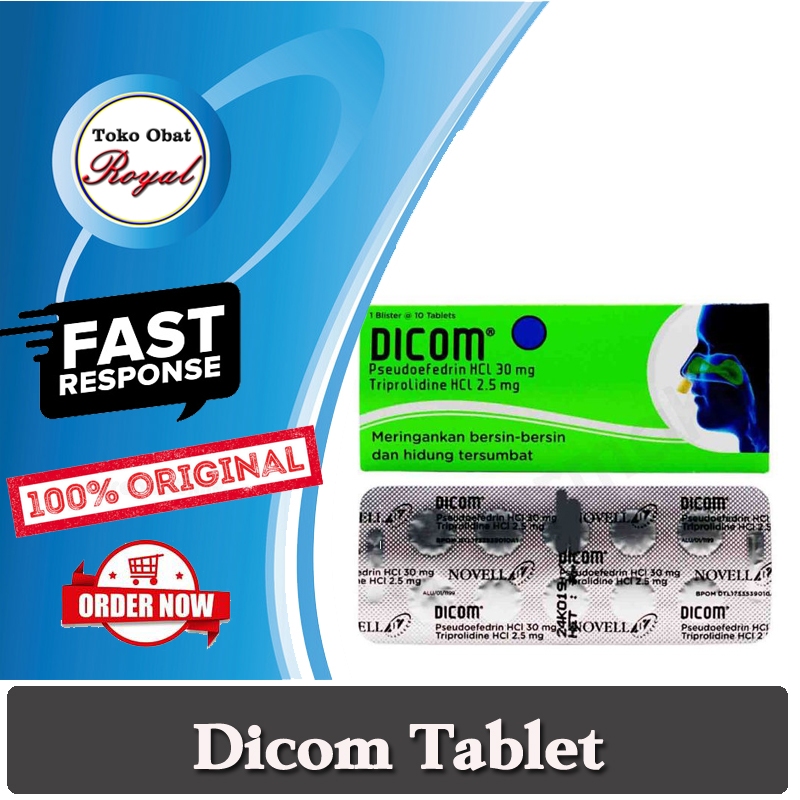 Dicom Tablet Obat Pilek dan Bersin Bersin
