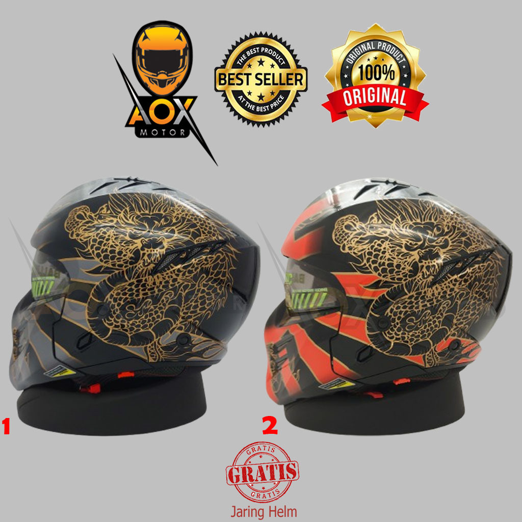 Helm KYT BALLISTIC Motif Dragon Modular Fullface Halfface