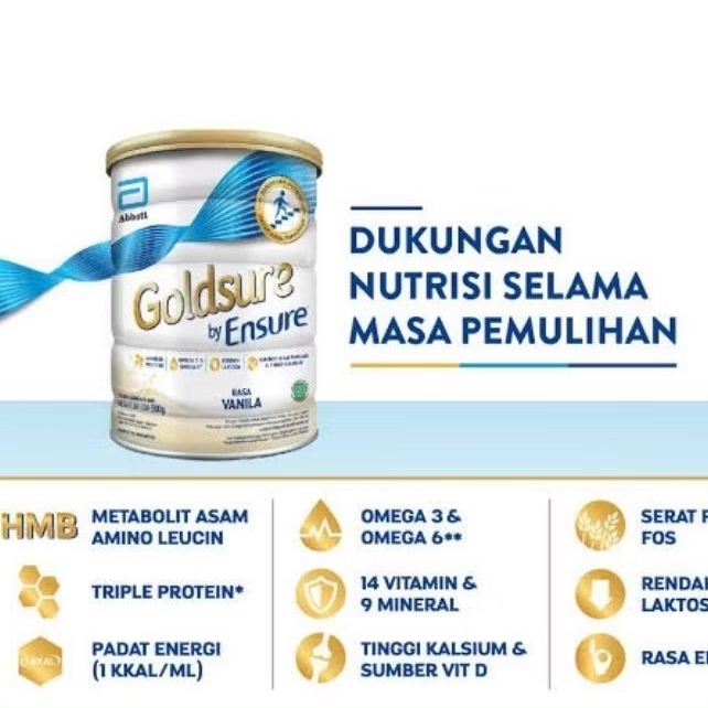 

Goldsure Ensure berat 380 gran rasa Vanilla