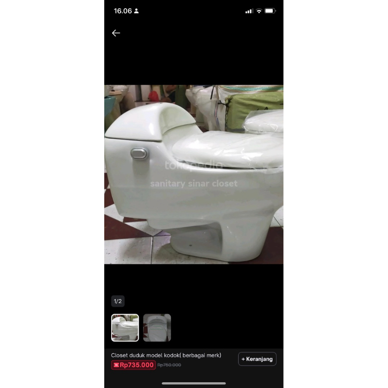 closet duduk model kodok