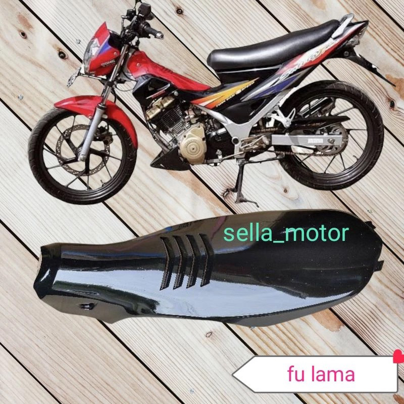 legsil body tengah fu/dek tengah fu hitam,suzuki satria fu