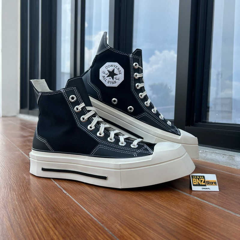 Converse Chuck 70 Hi De Luxe Squared Unisex Sneakers-Black/White/Egret
