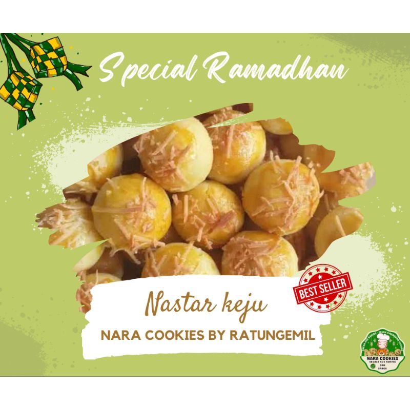 

Nastar KEJU Kue Nastar Nara Cookies By Ratu ngemil HOMEMADE toples 500gr
