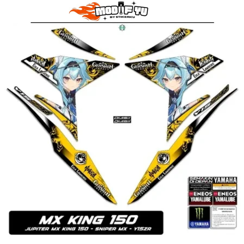 STRIPING MX KING 150 MOTIF Y15ZR ANIME 21 / YAMAHA SNIPER 150 MXi / STICKER MX KING / STIKER MX KING