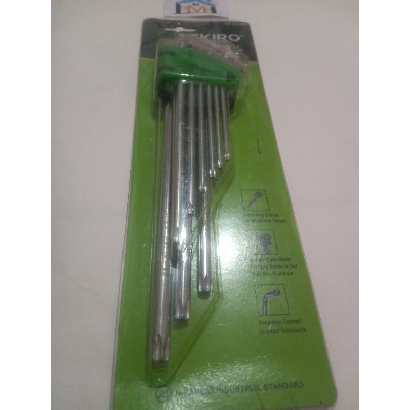 KUNCI L BINTANG TEKIRO PANJANG 1 SET 9 PCS ORIGINAL TEKIRO