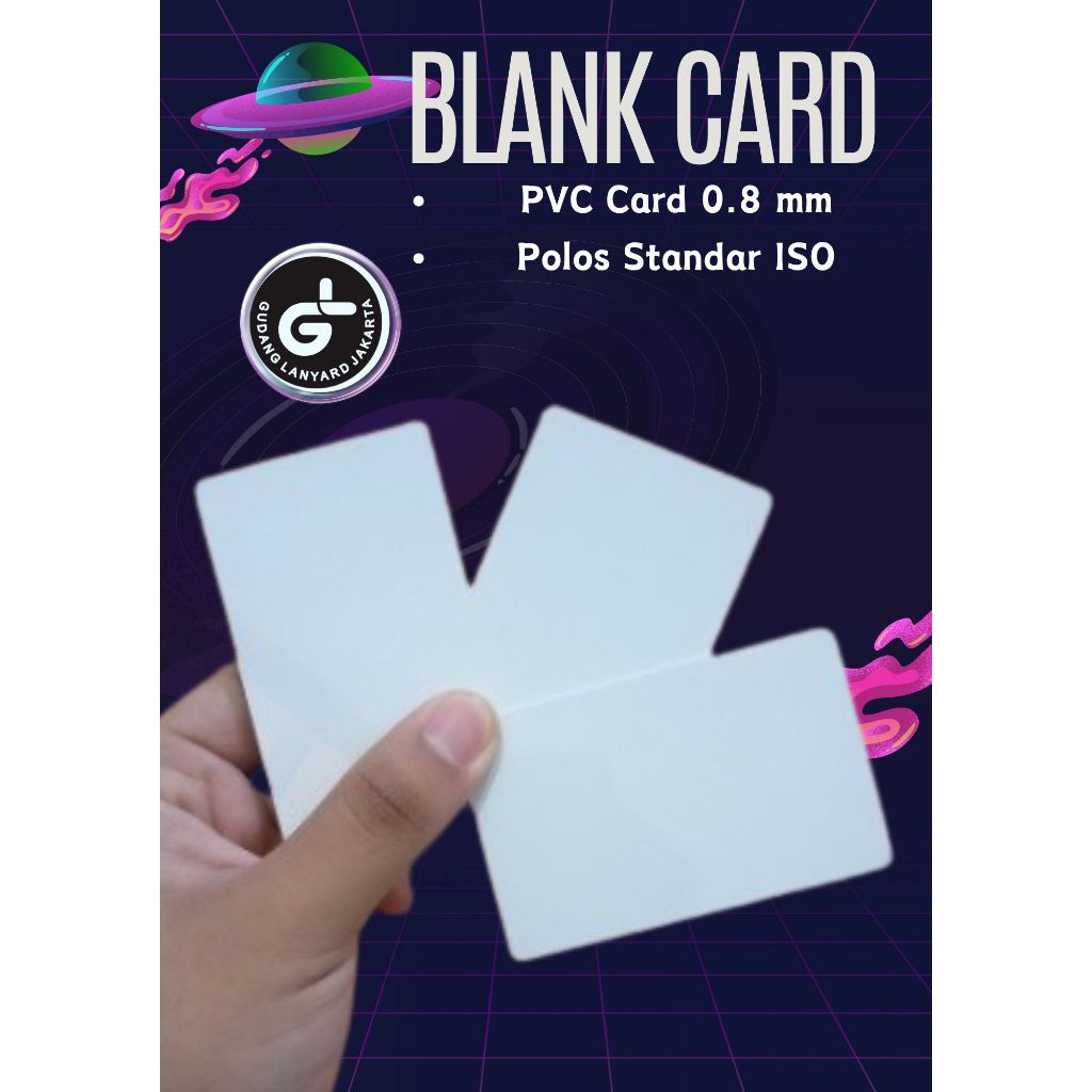

Kartu Blank id Card Thermal PVC Card 0.8 mm Polos Standar ISO