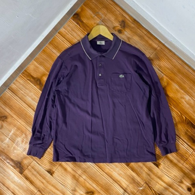 POLO LONGSLEEVE LACOSTE UNGU SECOND