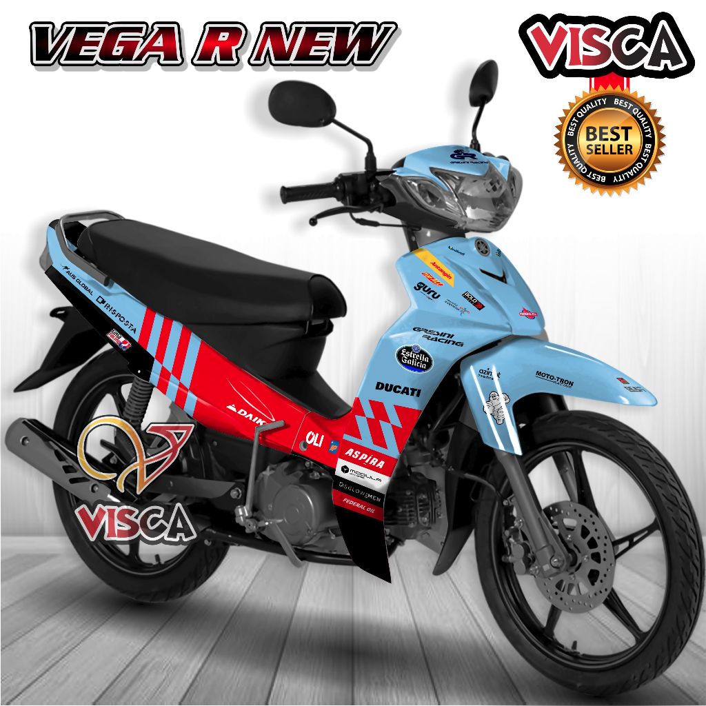 Decal Vega R New Full Body Stiker Vega R New Full Body Striping Vega R New Variasi Decal Hologram Ve