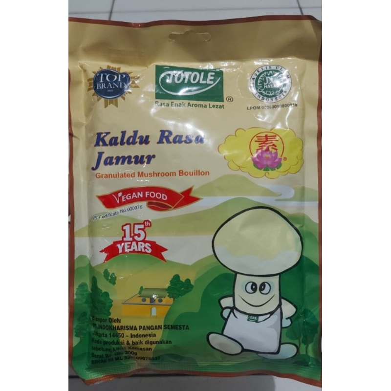 

Kaldu Jamur Totole 200gr halal