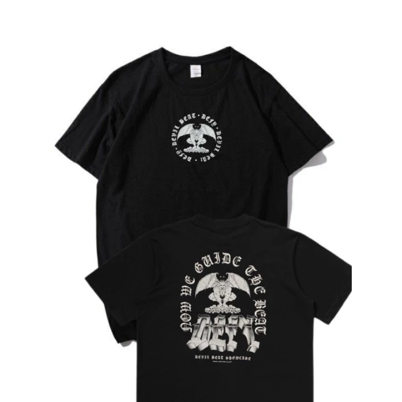 Tshirt DEFY HC - HELLBREAK Real Heavy Cotton Combed Baju Band Defy Hc Hellbreak Hitam putih
