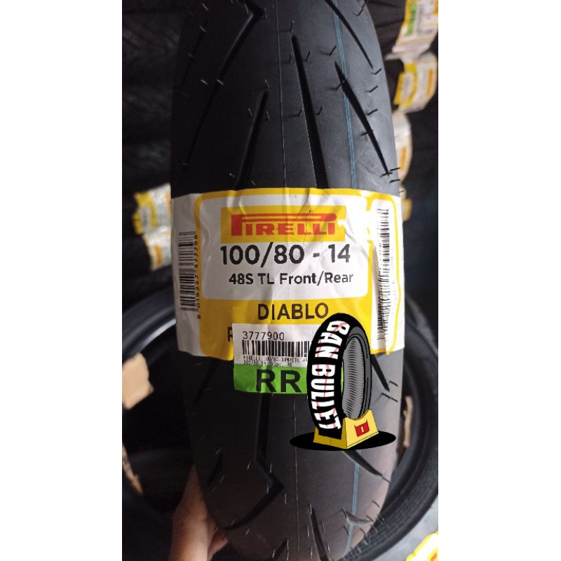 Ban motor tubeles PIRELLI DIABLO ROSSO SPORT size 100/80 R 14
