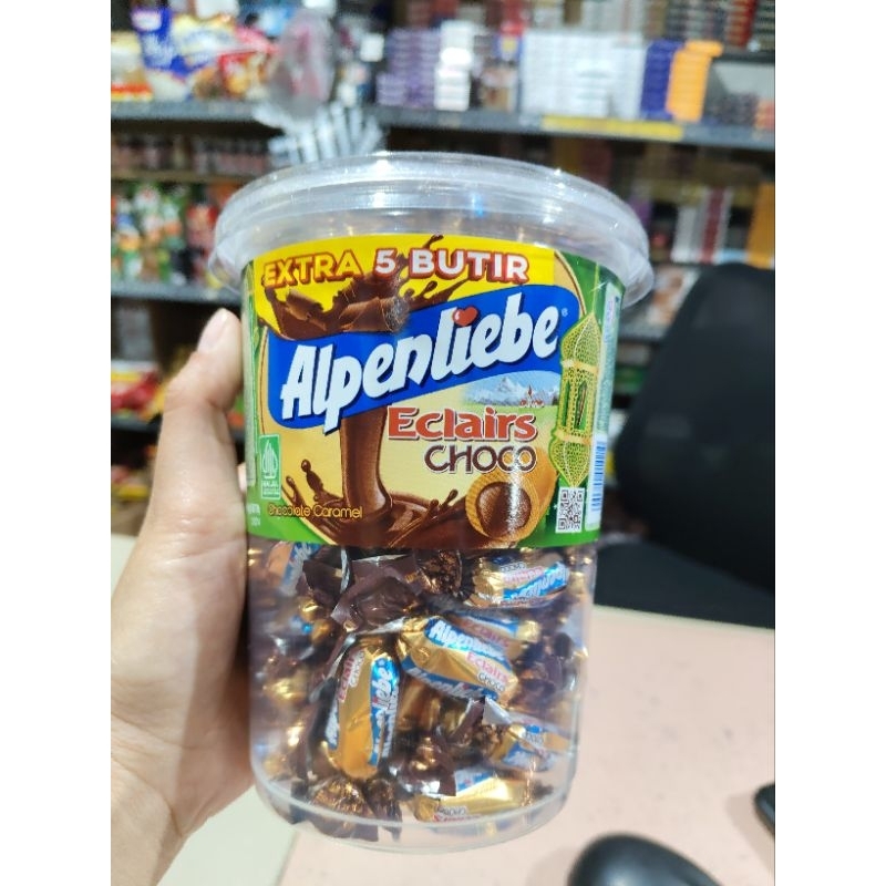 

Alpenliebe Eclairs Choco 360 gr (+- 100 butir) + 18 gr (5 butir)