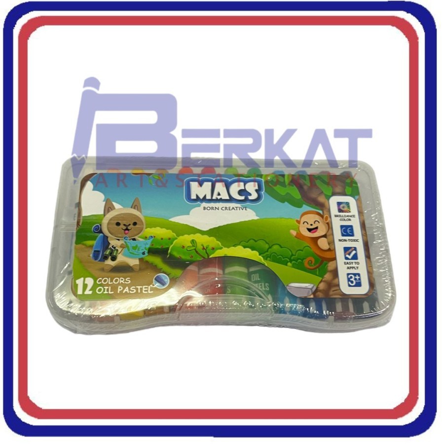 

MACS Crayon Oil Pastel Colours 12 Warna