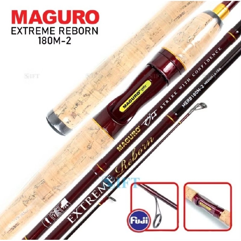 Joran MAGURO EXTREME REBORN 180 cm |Kolam Harian Galatama Galapung Mas Lele  Free packing pralon