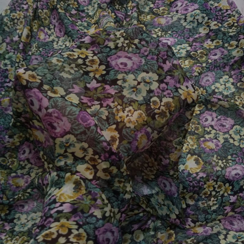 Kain sifon sutra - kain sifon silk - kain sifon motif - kain sifon mid silk - kain silk sutra