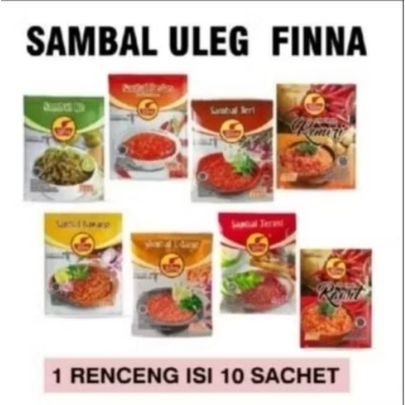 

MURAH [ SAMBEL ULEG FINNA 1renceng isi 10pcs all varian ]