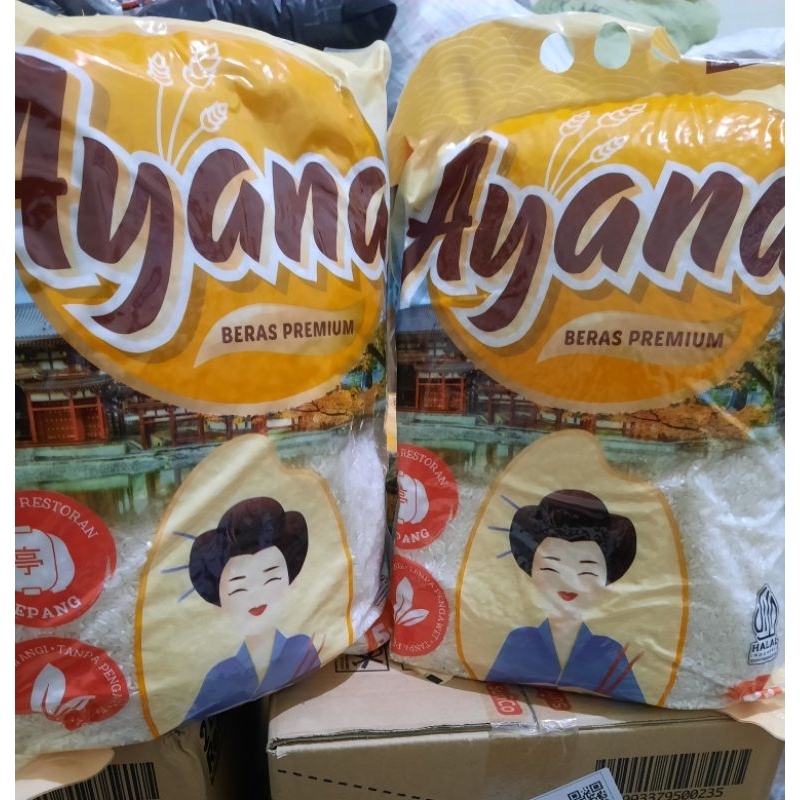 

Beras Ayana Paket 2 x@5kg (2sak) beras pulen premium wangi