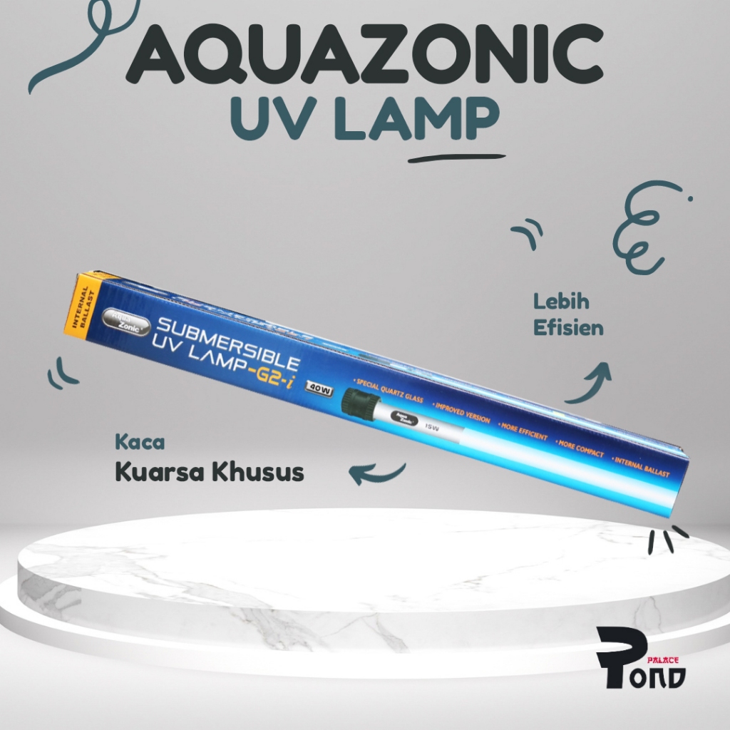 Lampu UV Sterilizer Kolam Aquazonic Ultraviolet 20 Watt Ultraviolet