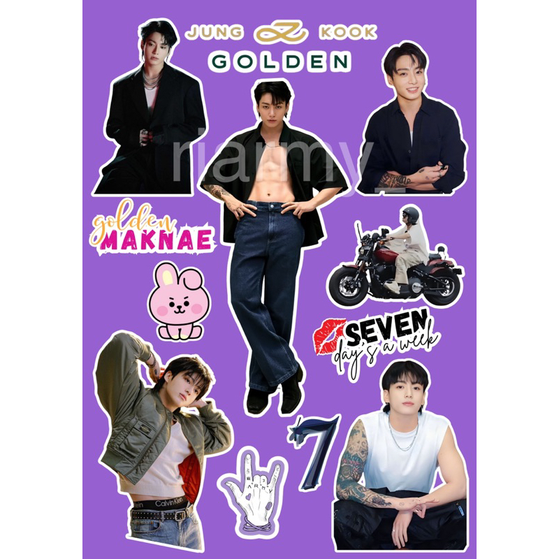 

STIKER BTS - Sticker deco bts - bisa untuk sticker laptop, hp, tas pvc konser