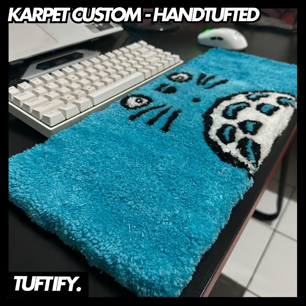 Keyboard deskmat karpet custom aesthetic / Tufting rug custom aesthetic - Tuftify