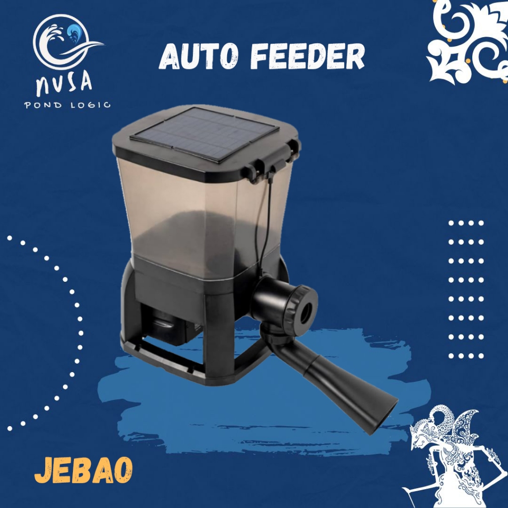 Solar Auto Feeder Koi 10 Liter Pakan Otomatis Kolam Ikan