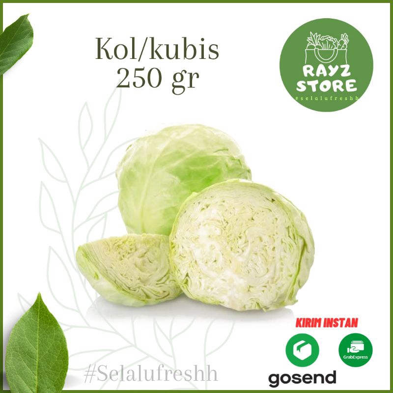 

Kol/Kubis Size Cut 250 gr fresh
