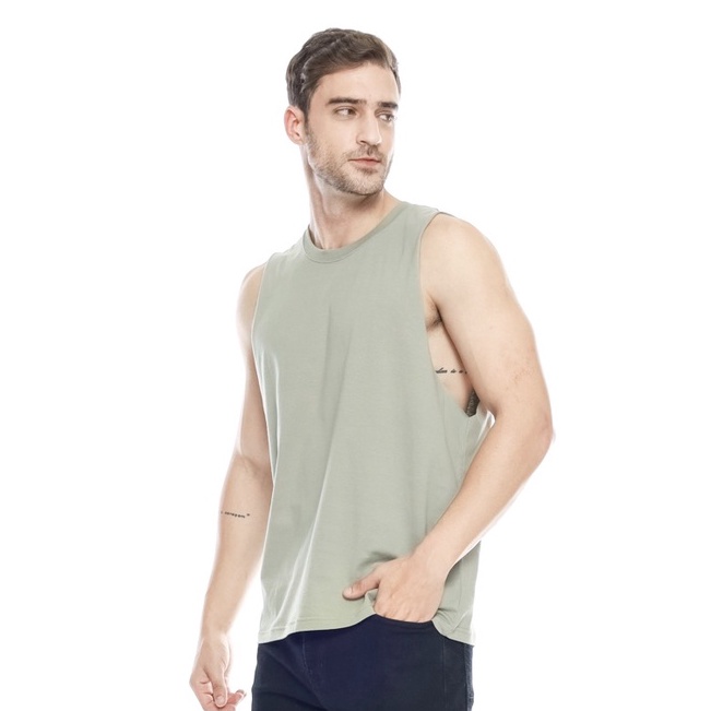 KODE E36O Muscle tees  Trunk tank  lekbong gym  singlet gym  Low Cut Gym  Low Cut Pria  Singlet pria