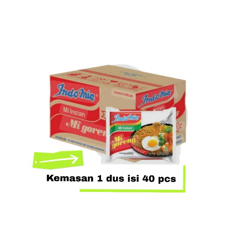 

INDOMIE GORENG 1 DUS ISI 40 pcs.