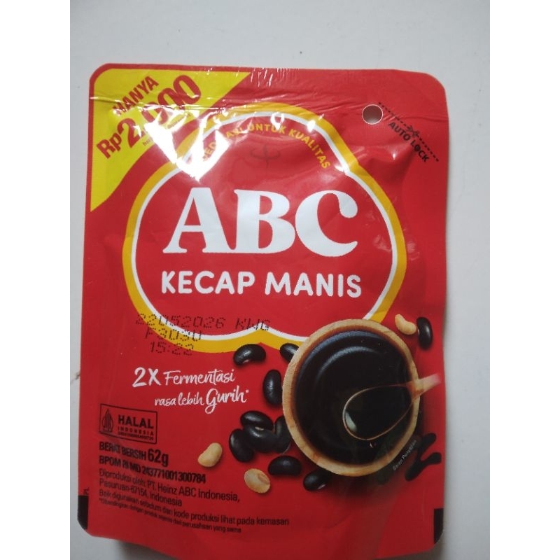 

Kecap Manis ABC Kemasan 62 Gram