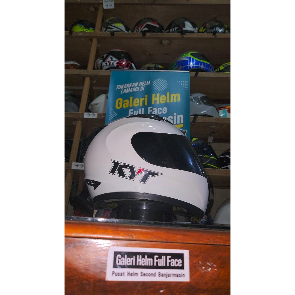 KYT R-10 SOLID WHITE PUTIH