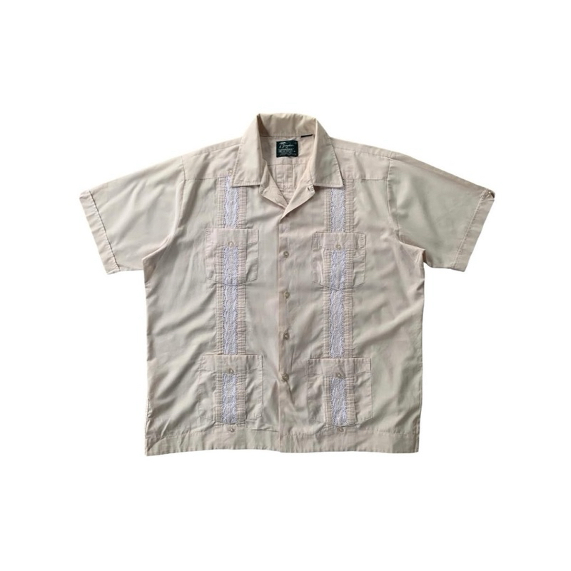 Vintage Haband Guayabera 1980s Cuban Shirt.